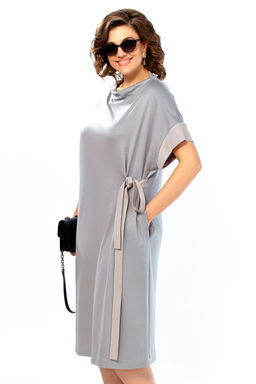Платье Olga Style С1005 серый  фото 5