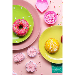 Десертная тарелка Доляна «Зелёный горох», d=19 см, керамика, зелёная