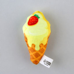 Игрушка для кошек с мятой Мороженое из текстиля, 9х5,1 см. - Пушистое счастье фото 2