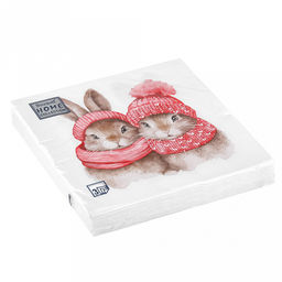 Салфетки бумажные Bouquet Home Collection Classic 33х33см, 3-х слойные, 20 штук в упаковке, 100% целлюлоза, Милые пушистики (Россия) - Домашняя мода фото 2