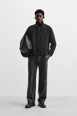 TEXTURED ZIP-UP OVERSHIRT - Zara фото 10