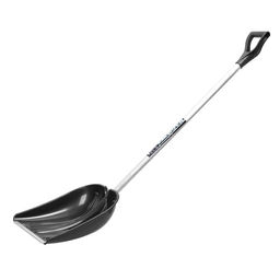 Лопата пластиковая, ковш 420 × 410 мм, с алюминиевой планкой, алюминиевый черенок, «Белый Медведь»