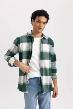 Рубашка Lumberjack с длинным рукавом в клетку обычного кроя - Defacto фото 3