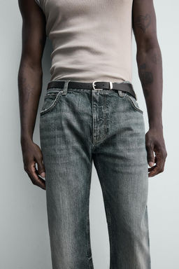 JEANS FLARE FIT ABERTURA / Azul tinta - Zara фото 5