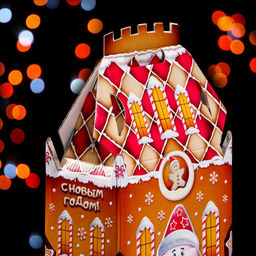 Цена за 5 шт. Подарочная коробка Пряничный 16,7 х 10,1 х 34,5 см - Simaland фото 5