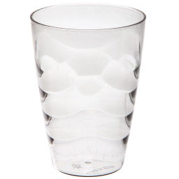 Цена за 2 шт. Стакан пластиковый 500мл "Волна" в наборе 4шт, микс цветов