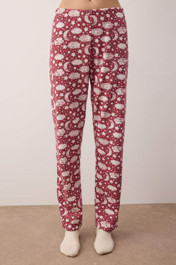 Trendyolmilla Beyaz Pamuklu Galaksi Desenli Sloganl? Uyku Bantl? Orme Pijama Tak?m? THMAW25PT00223 фото 26