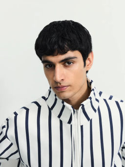 Толстовка в полоску на молнии / Zarina