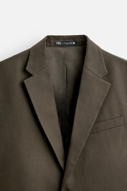 COTTON - LYOCELL RELAXED FIT BLAZER - Zara фото 16