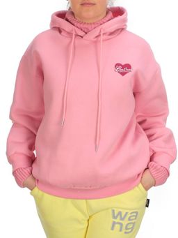 7002-4 PINK Худи женское на флисе