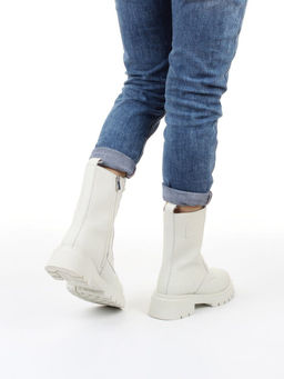 04-PAX86-2Z MILK WHITE Ботинки зимние женские (натуральная кожа, 100% шерсть)