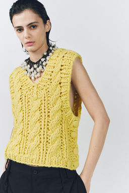 THICK KNIT WAISTCOAT - Zara фото 4