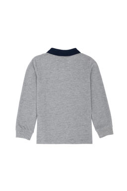 Серая меланжевая базовая толстовка для мальчика - U.s. polo assn фото 5