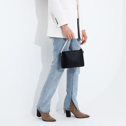 Сумка женская кросс-боди на молнии, 22×8×15 см, чёрная