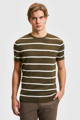 Erkek Regular Fit Bisiklet Yaka Koyu Haki Kazak - U.s. polo assn фото 3