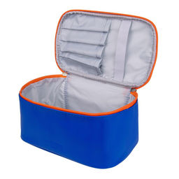 Косметичка, 22х14х12 см, синий, оранжевый YR05navy Алый, синий;Синий, оранжевый - Вещицы фото 3