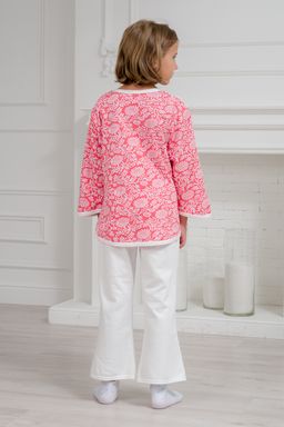 Пижама подростковая из футера Катя молочный - Амадэль фото 7