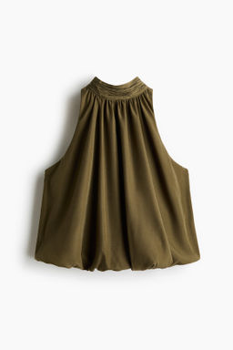 Top globo con escote halter