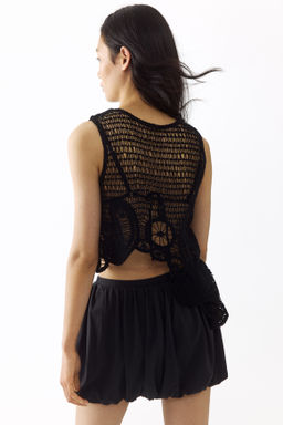 Top asim?trico efecto crochet - H&m фото 4