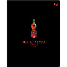 Цена за 2 шт. Тетрадь 48л. ИНФОРМАЦИОННОЕ ПОЛЕ "Литература" (ТП5ск48_лс_вл 63877, BG) soft-touch ламинация, выб.лак