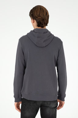 Мужской базовый свитшот антрацитового цвета Неожиданная скидка в корзине - U.s. polo assn фото 5