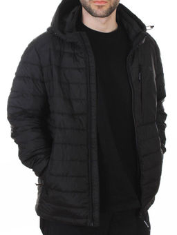 88045 BLACK Куртка мужская демисезонная (100 гр. холлофайбер)