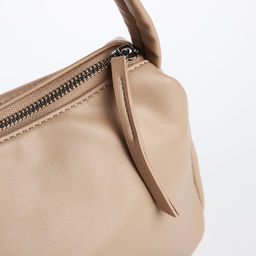 Сумка-саквояж на молнии, цвет бежевый - Simaland фото 4
