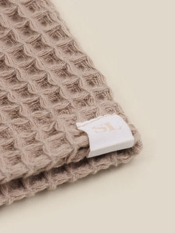 Халат вафельный мужской SL HOME: Boho «Саббиа», размер S, хлопок 100%, коричневый