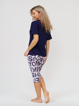 783 Пижама "Буквы/т.синие"