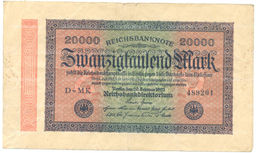 Банкнота 20000 марок 1923 года Германия
