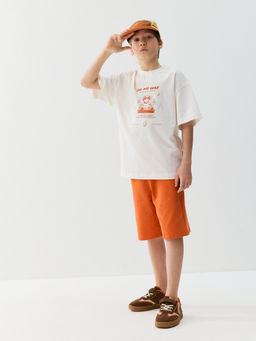 Шорты бермуды "Терракот" 7+