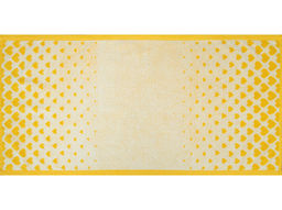 Полотенце махровое 6с104.413ж1 Градиент сердца(т.желтый4) 81х40см