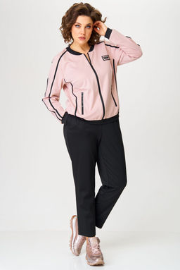 Костюм Aira Style 24217 Пудра+черный