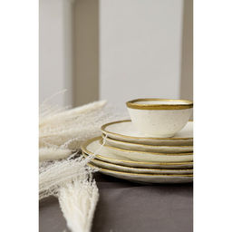 Тарелка пирожковая Magistro Poursephona, d=18.5 см, фарфор, бежевая  фото 6