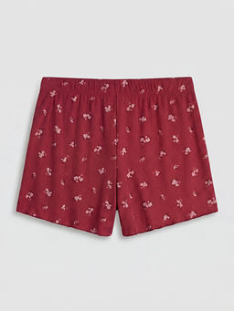 ?i?ekli Kad?n ?ort Pijama Alt