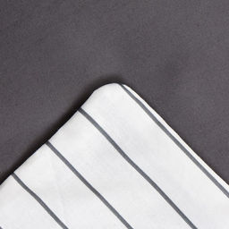 Постельное бельё евро «Этель» Stripes: grey, перкаль