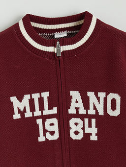 Bisiklet Yaka Milano Desenli K?z ?ocuk Triko H?rka