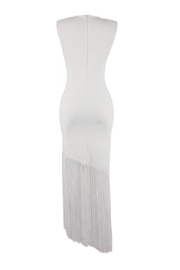 Ekru Puskul Detayl? Orme S?k/Gece Elbise TPRSS26EL00080