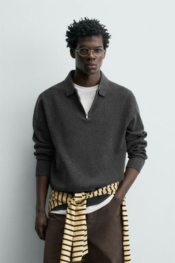 POLO RELAXED FIT ESTRUCTURA / rayas - Zara фото 10