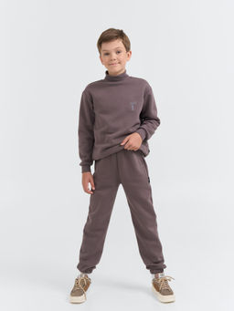 Джоггеры Темный шоколад утепленные 7+