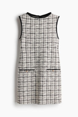 Vestido desflecado en punto boucl?