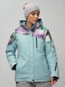 Горнолыжный костюм женский большого размера голубого цвета 02263Gl - Chunmai фото 10