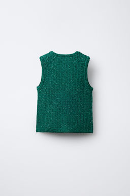 SEQUIN KNIT TOP - Zara фото 2