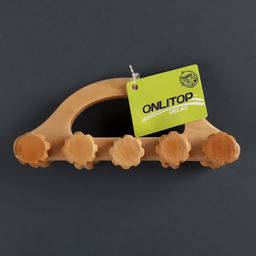 Массажёр «Гусеница», 18×5.5×8 см, 10 колёс, деревянный