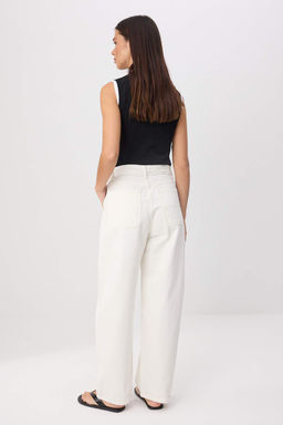 Ekru Y_ksek Bel Baggy Jeans TWOSS26JE00334 - Trendyolmilla фото 4