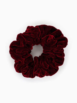 Цена за 2 шт. Резинка для волос «Орбита», джемма бархат, 10 см, бордовая