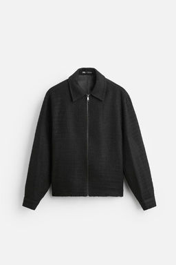 TEXTURED ZIP-UP OVERSHIRT - Zara фото 15