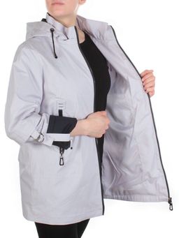 F3921 LIGHT GRAY Ветровка женская CO-COCOPINE (85% хлопок, 15% полиэстер) - Фабричный китай фото 8