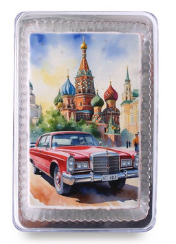 Красный Cadilac и храм Василия Блаженного