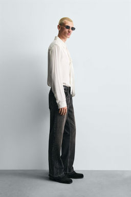 FLOWING SHIRT WITH TIED DETAIL - Zara фото 4